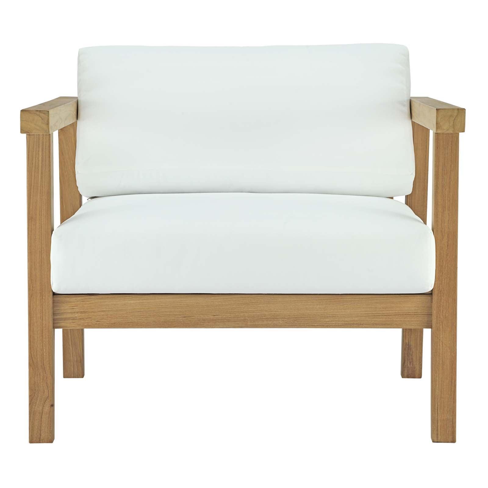 Modway Bayport Outdoor Patio Teak Armchair FredCo