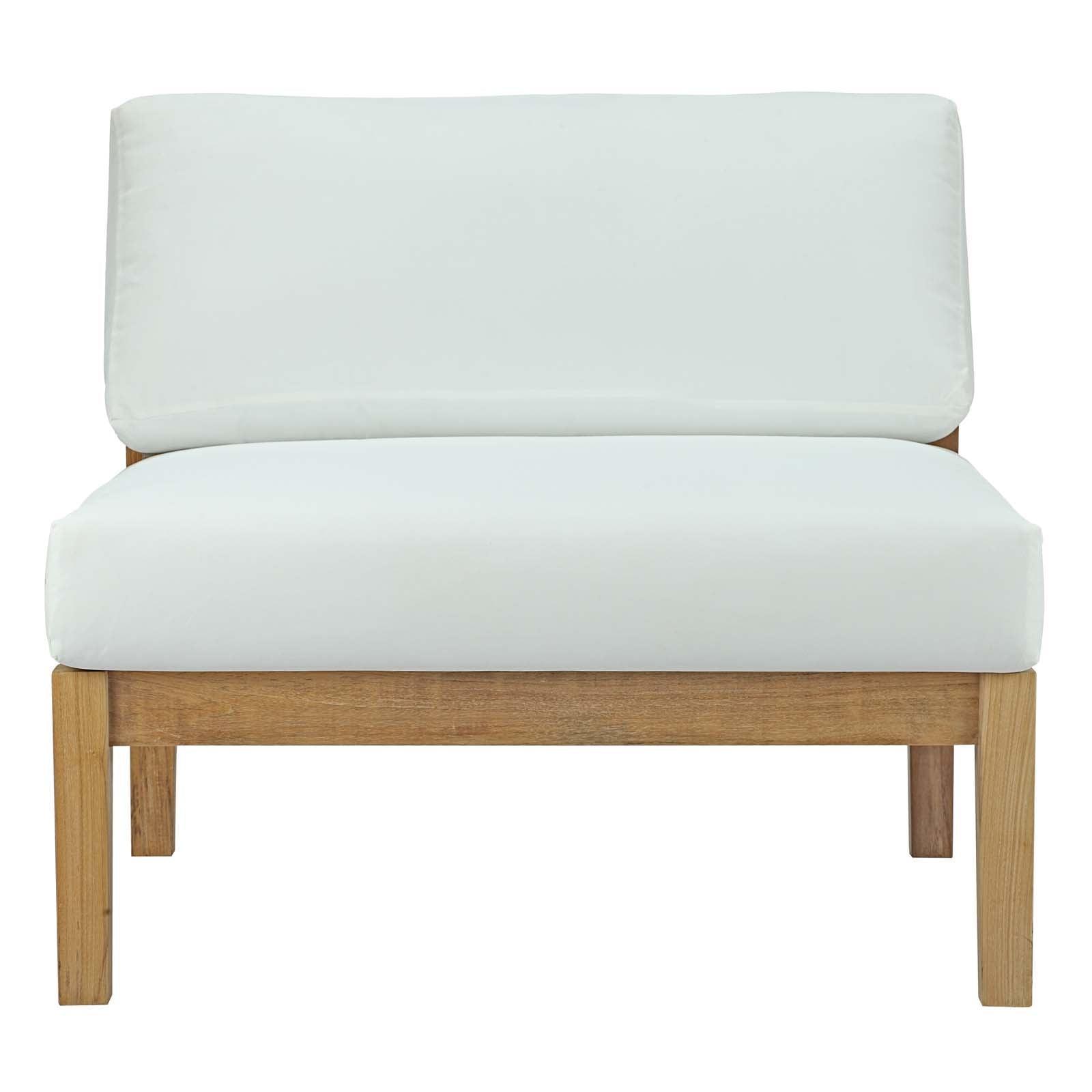 Modway Bayport Outdoor Patio Teak Armless FredCo