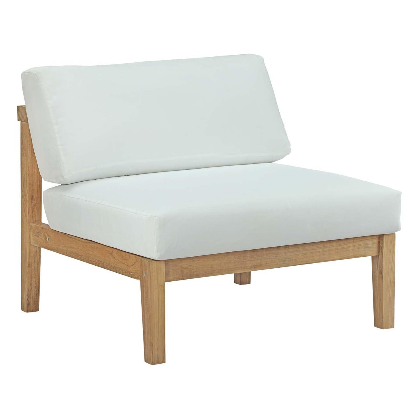 Modway Bayport Outdoor Patio Teak Armless FredCo