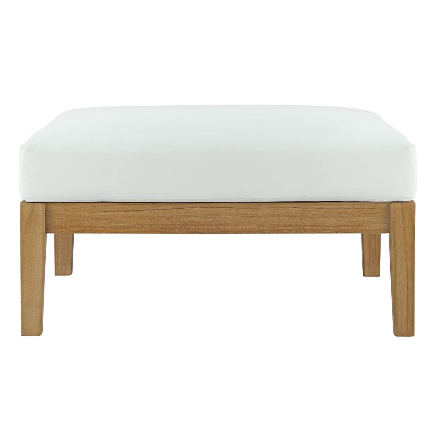 Modway Bayport Outdoor Patio Teak Ottoman FredCo