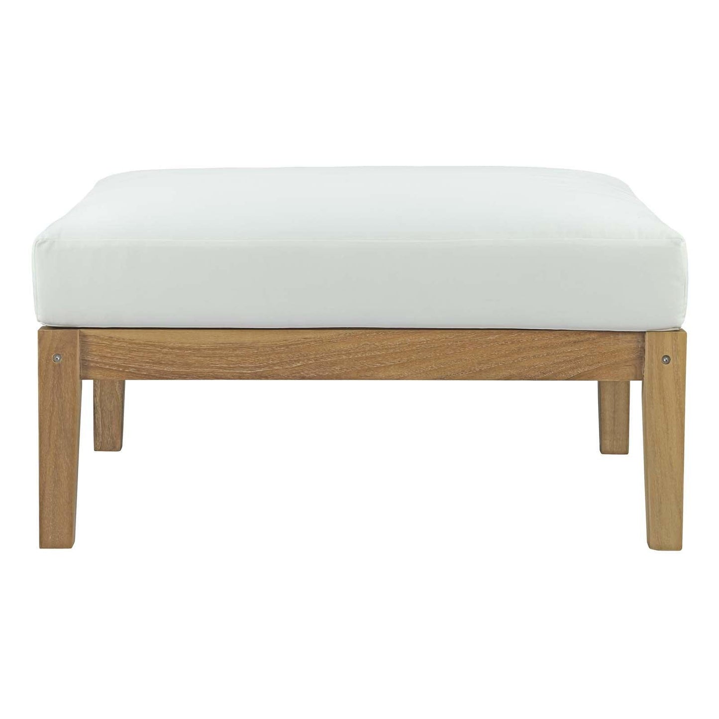Modway Bayport Outdoor Patio Teak Ottoman FredCo