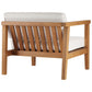 Modway Bayport Outdoor Patio Teak Wood 2-Seater Loveseat FredCo