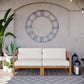 Modway Bayport Outdoor Patio Teak Wood 2-Seater Loveseat FredCo