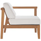 Modway Bayport Outdoor Patio Teak Wood 2-Seater Loveseat FredCo