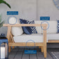 Modway Bayport Outdoor Patio Teak Wood 3-Piece Sectional Sofa Set FredCo