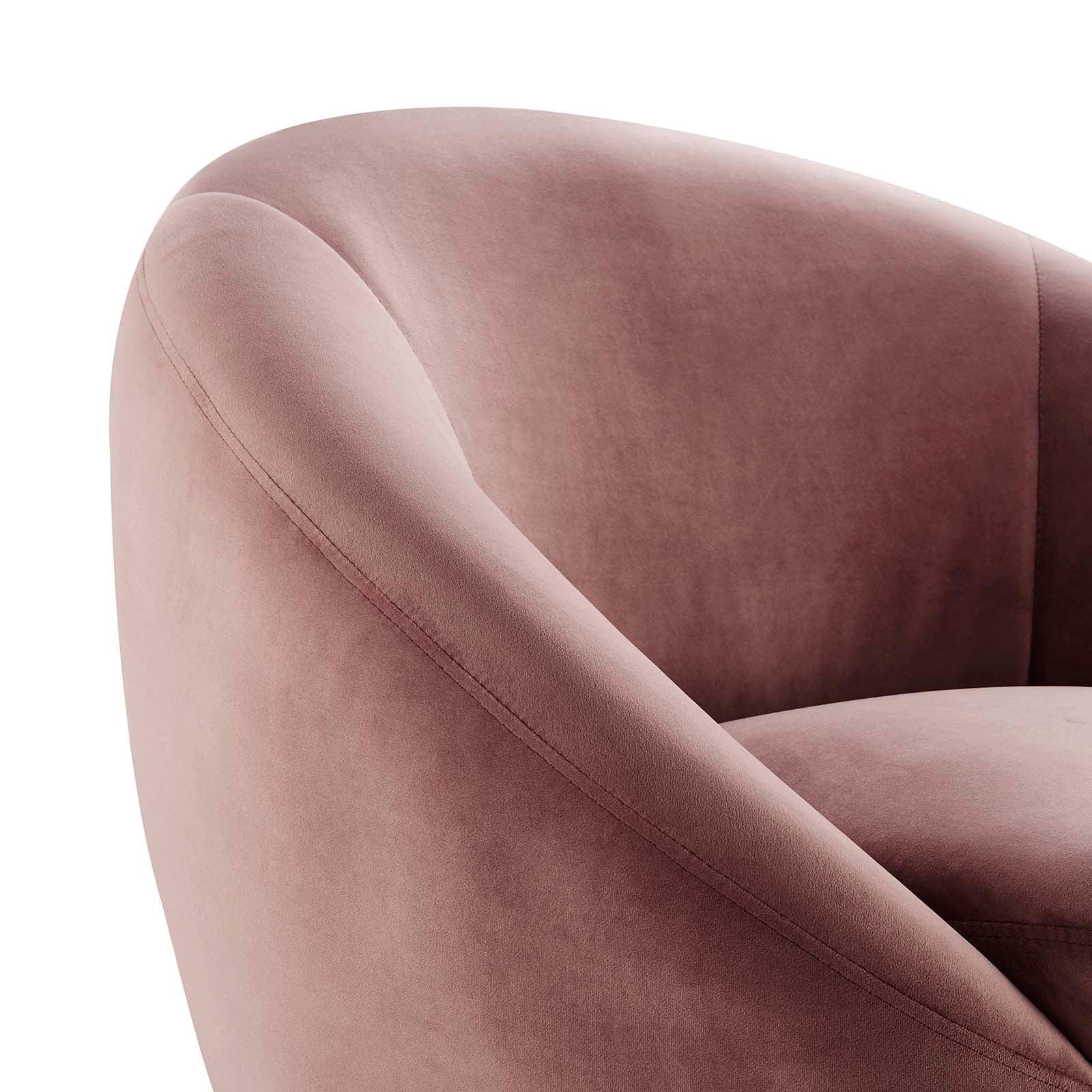 Modway BC Performance Velvet Swivel Chair FredCo