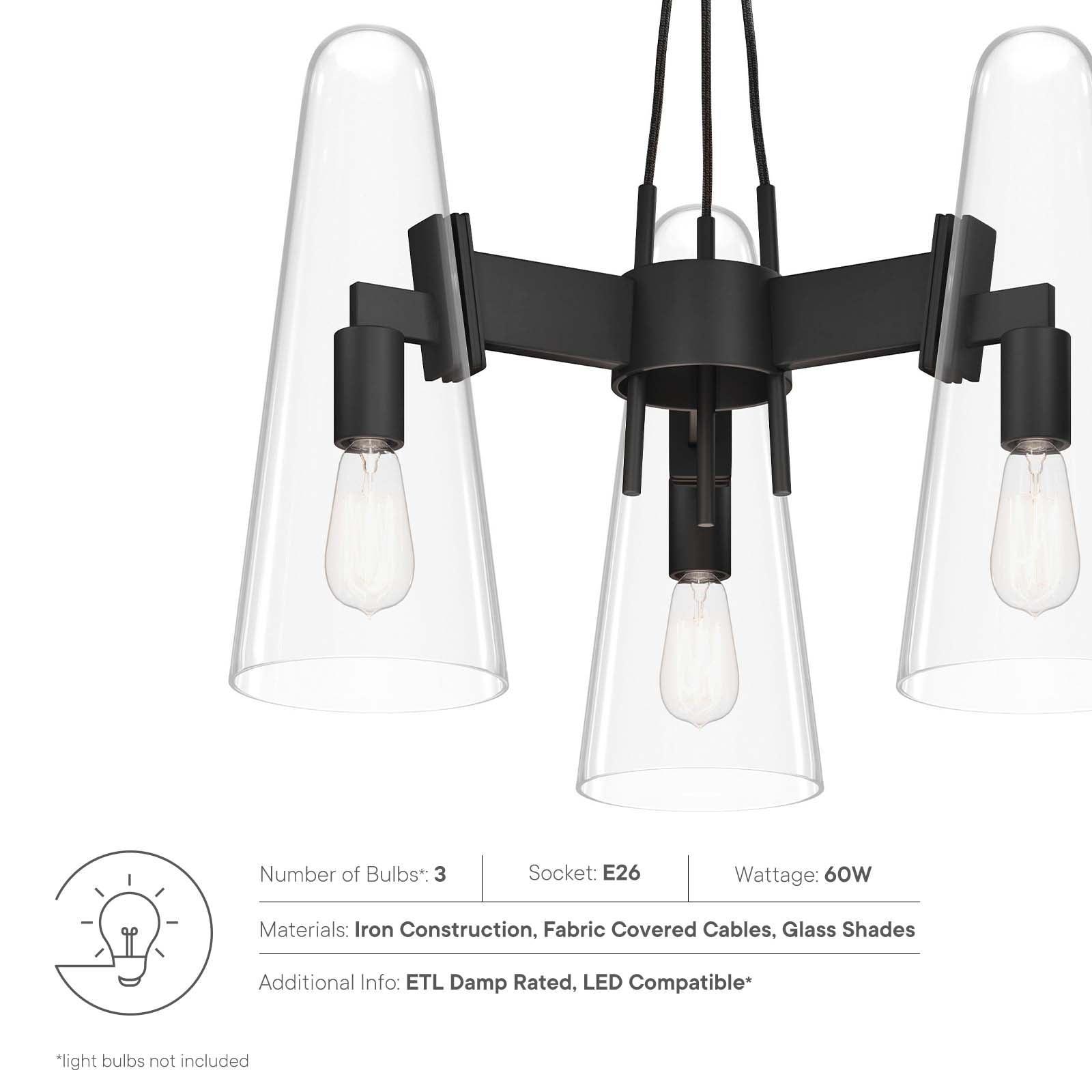 Modway Beacon 3-Light Pendant Light FredCo