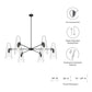 Modway Beacon 6-Light Chandelier FredCo