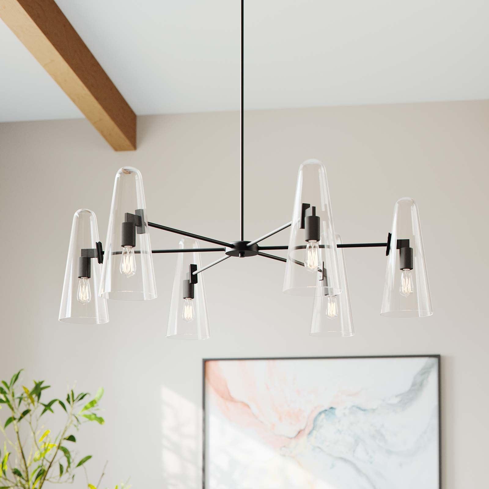 Modway Beacon 6-Light Chandelier FredCo