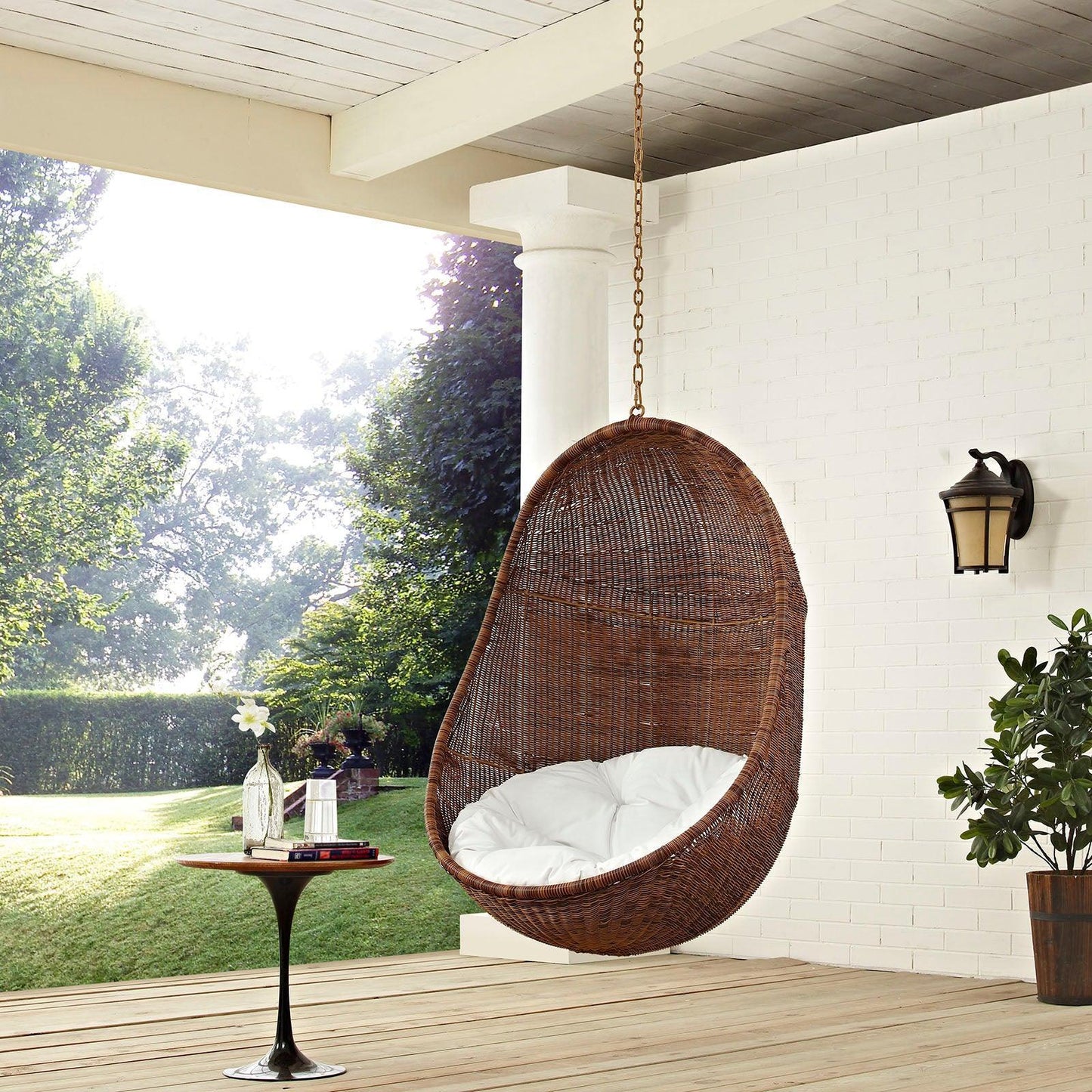 Modway Bean Outdoor Patio Swing Chair Without Stand FredCo
