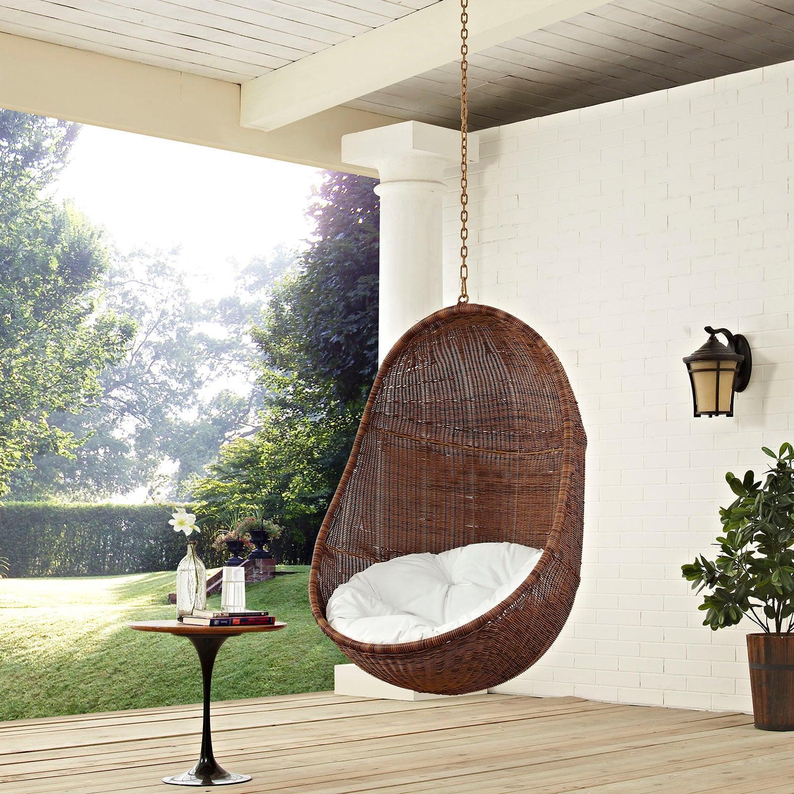 Modway Bean Outdoor Patio Swing Chair Without Stand FredCo