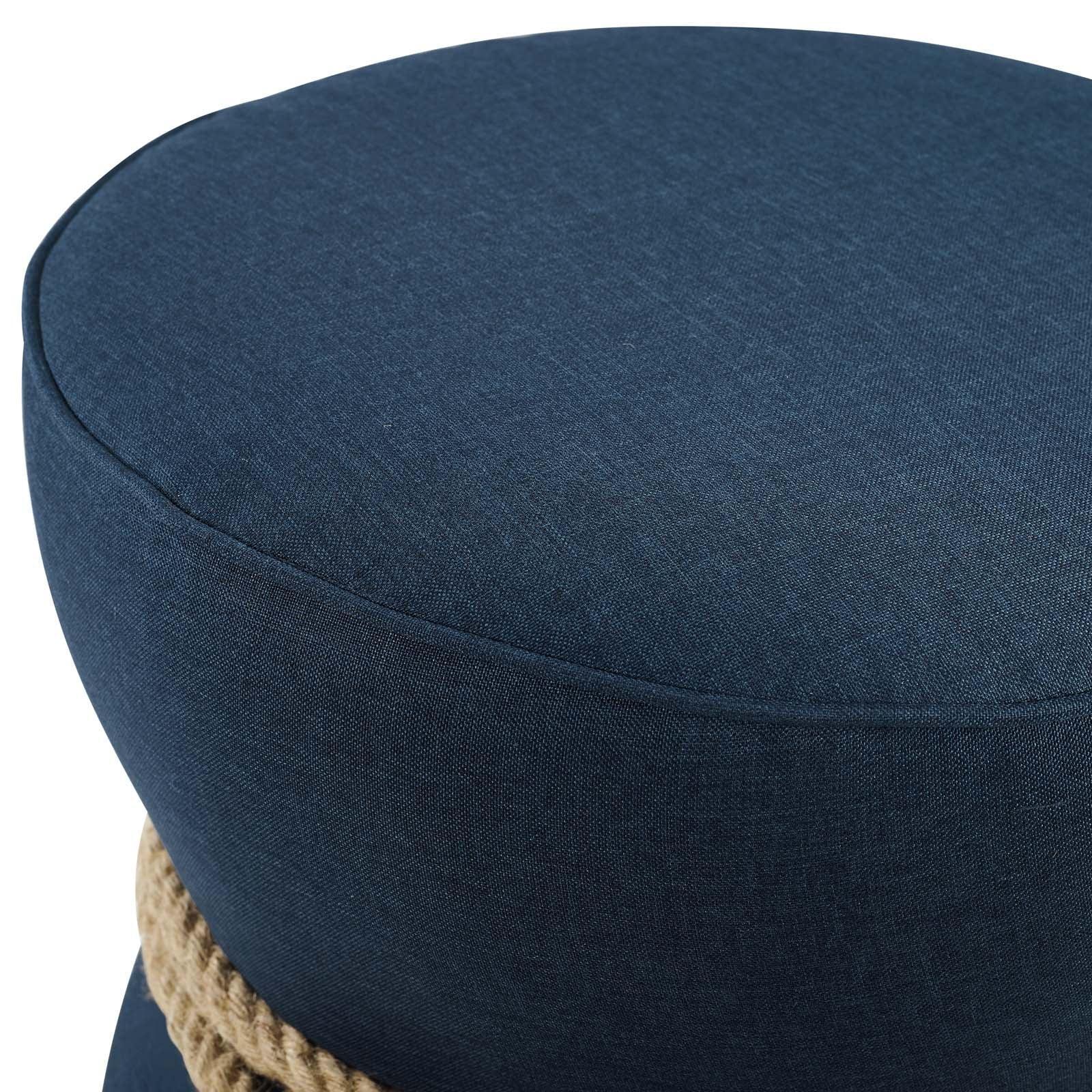 Modway Beat Nautical Rope Upholstered Fabric Ottoman FredCo
