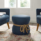 Modway Beat Nautical Rope Upholstered Fabric Ottoman FredCo