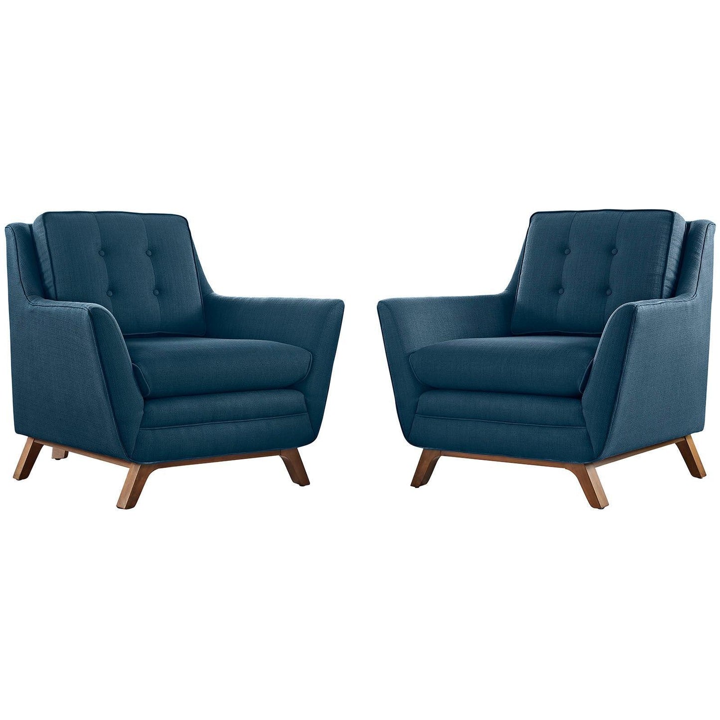 Modway Beguile 2 Piece Upholstered Fabric Living Room Set FredCo