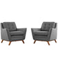 Modway Beguile 2 Piece Upholstered Fabric Living Room Set FredCo