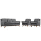 Modway Beguile 3 Piece Upholstered Fabric Living Room Set, EEI-2184 FredCo