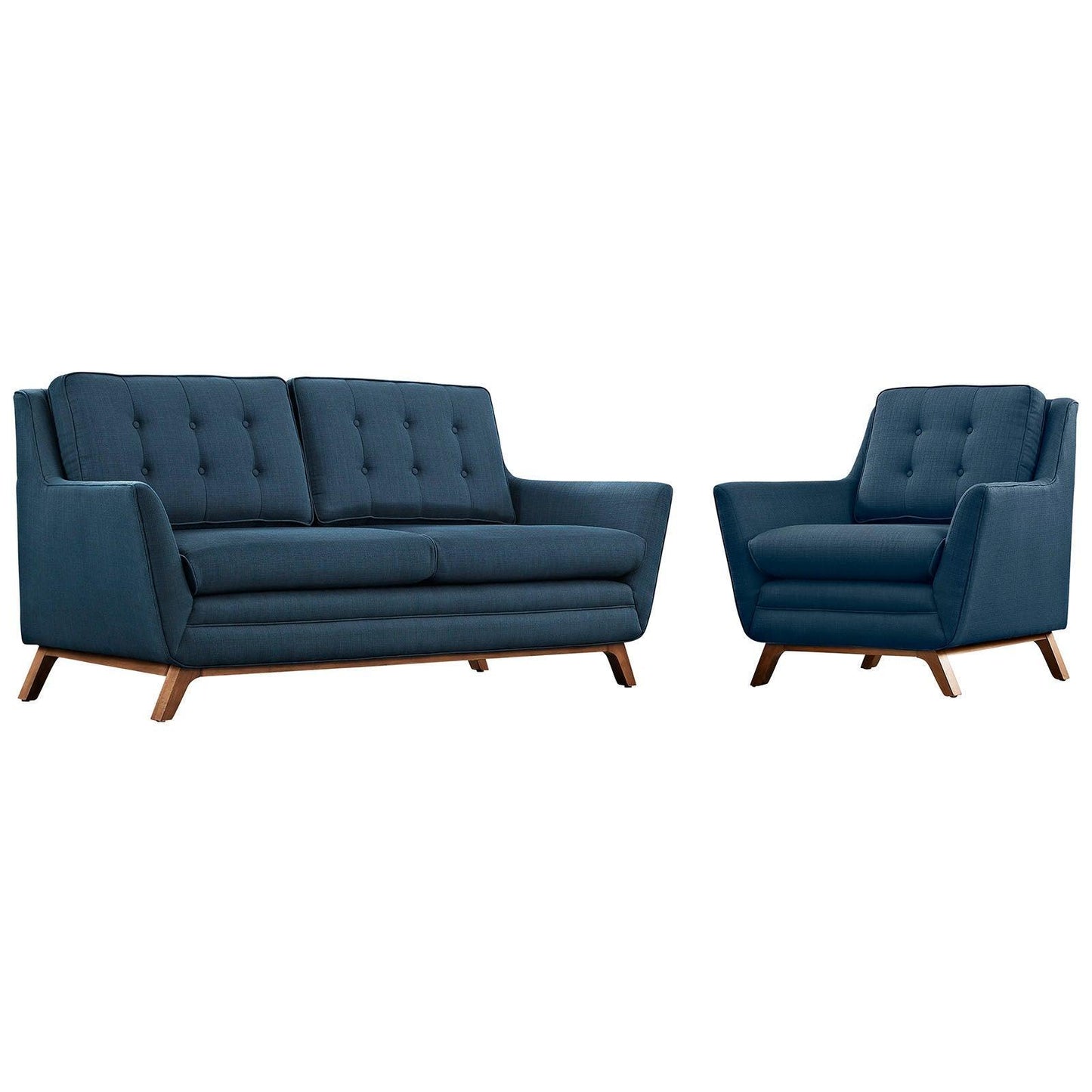 Modway Beguile Living Room Set Upholstered Fabric Set of 2, EEI-2432 FredCo
