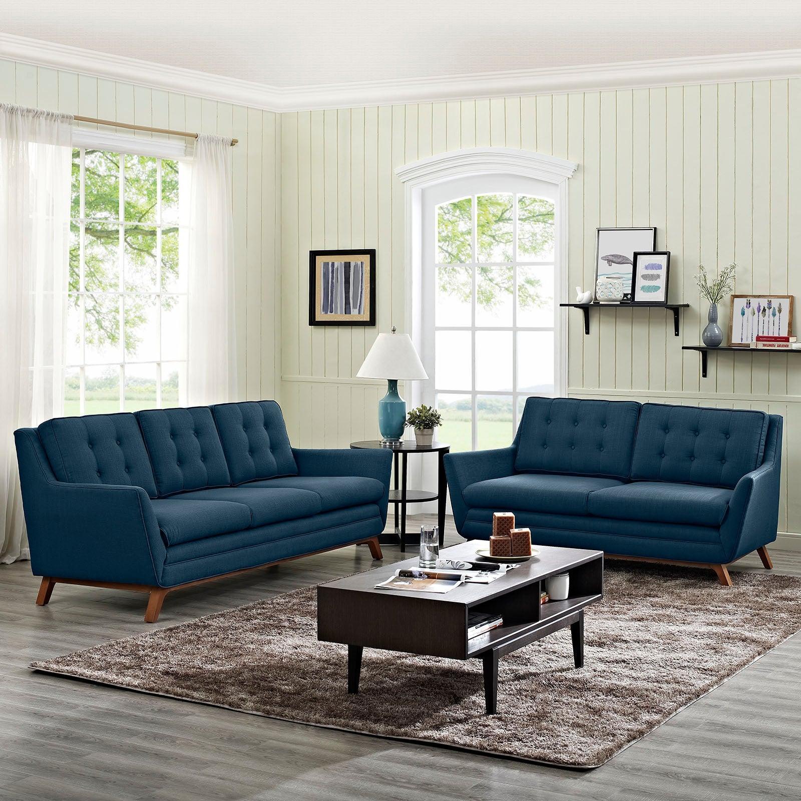 Modway Beguile Living Room Set Upholstered Fabric Set of 2, EEI-2434 FredCo