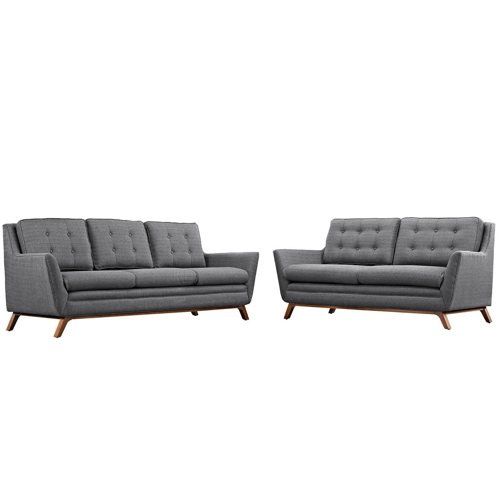 Modway Beguile Living Room Set Upholstered Fabric Set of 2, EEI-2434 FredCo