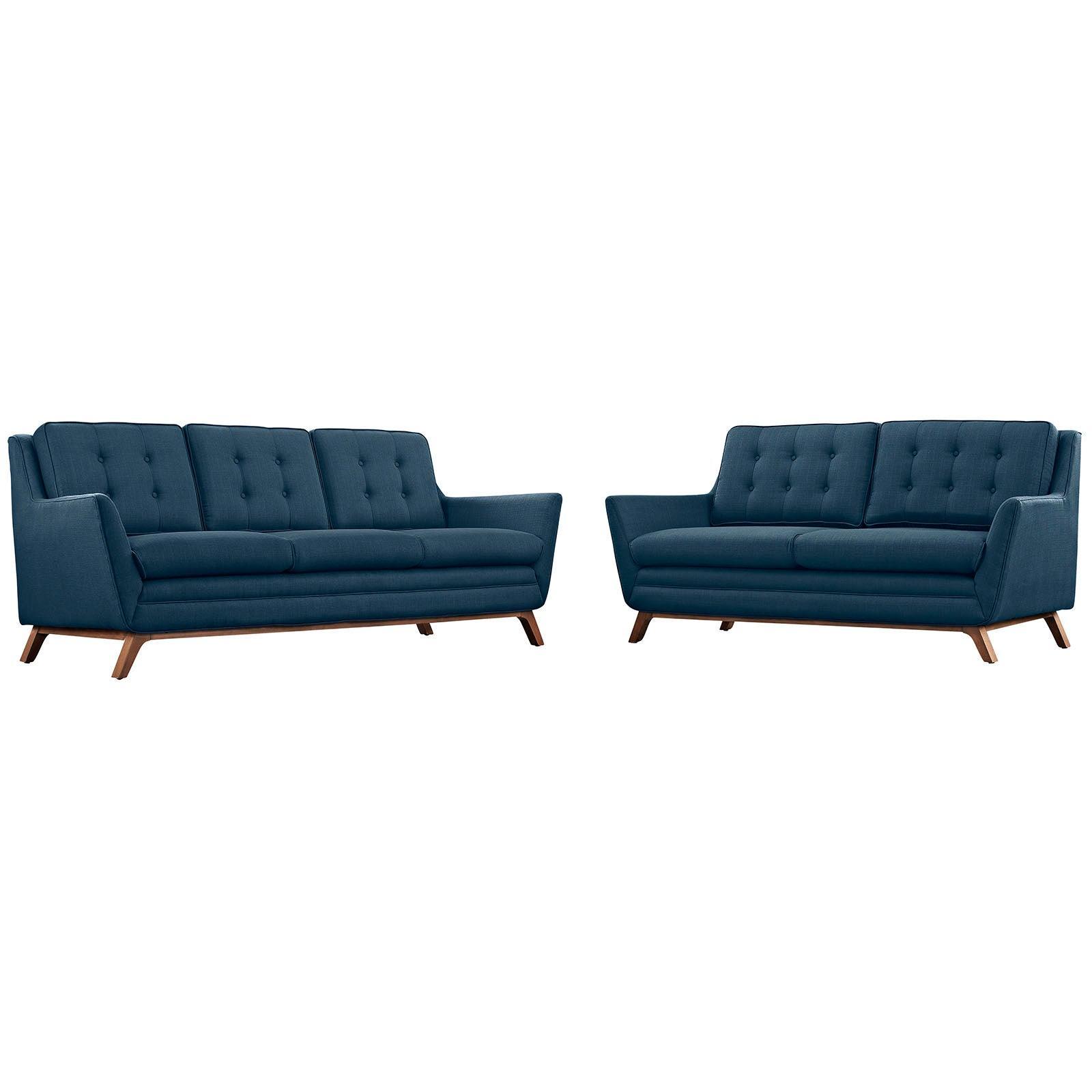 Modway Beguile Living Room Set Upholstered Fabric Set of 2, EEI-2434 FredCo