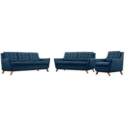 Modway Beguile Living Room Set Upholstered Fabric Set of 3 FredCo