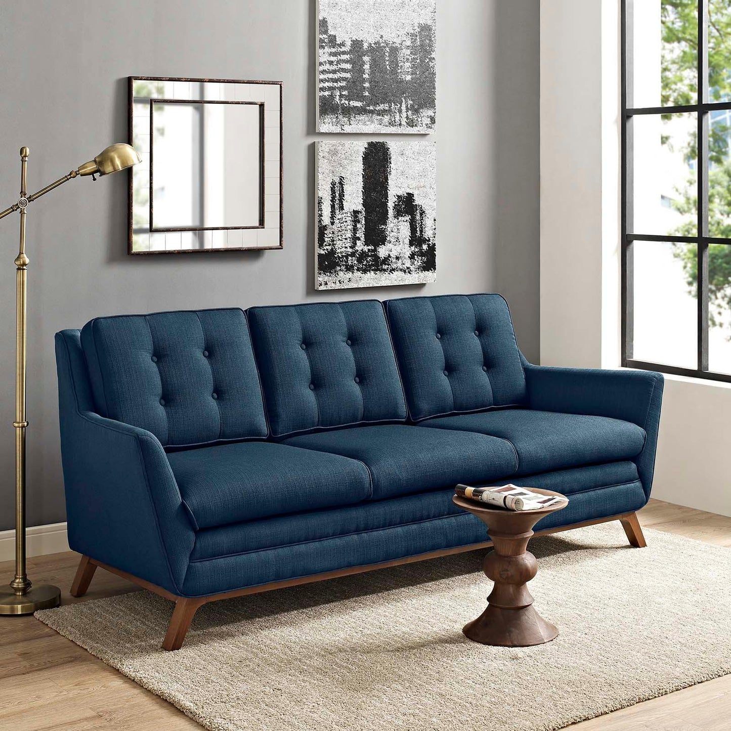 Modway Beguile Upholstered Fabric Sofa FredCo