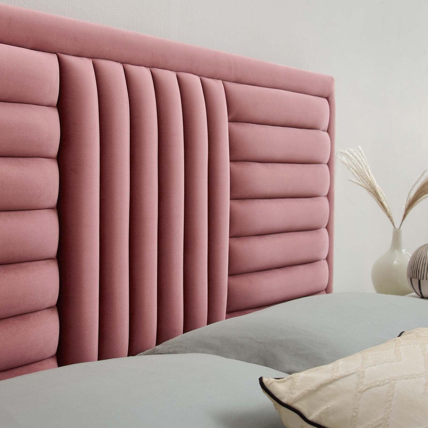 Modway Believe Channel Tufted Performance Velvet King/California King Headboard FredCo
