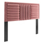 Modway Believe Channel Tufted Performance Velvet Twin Headboard FredCo
