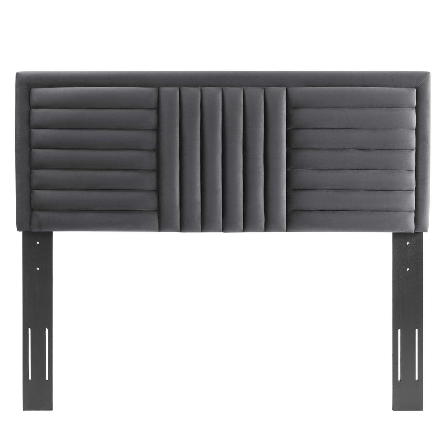 Modway Believe Channel Tufted Performance Velvet Twin Headboard FredCo