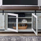 Modway Bennington 71" Rustic Sliding Door TV Stand FredCo