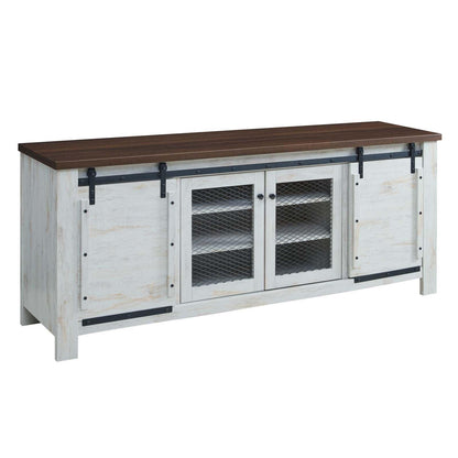 Modway Bennington 71" Rustic Sliding Door TV Stand FredCo