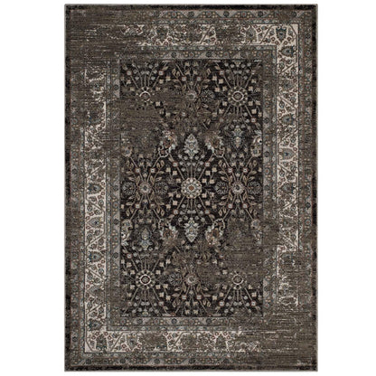 Modway Berit Distressed Vintage Floral Lattice Area Rug FredCo