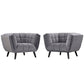 Modway Bestow 2 Piece Performance Velvet Armchair Set FredCo