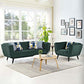 Modway Bestow 2 Piece Performance Velvet Sofa and Armchair Set FredCo