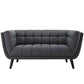 Modway Bestow 2 Piece Upholstered Fabric Sofa and Loveseat Set FredCo