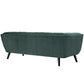 Modway Bestow 3 Piece Performance Velvet Sofa Loveseat and Armchair Set FredCo