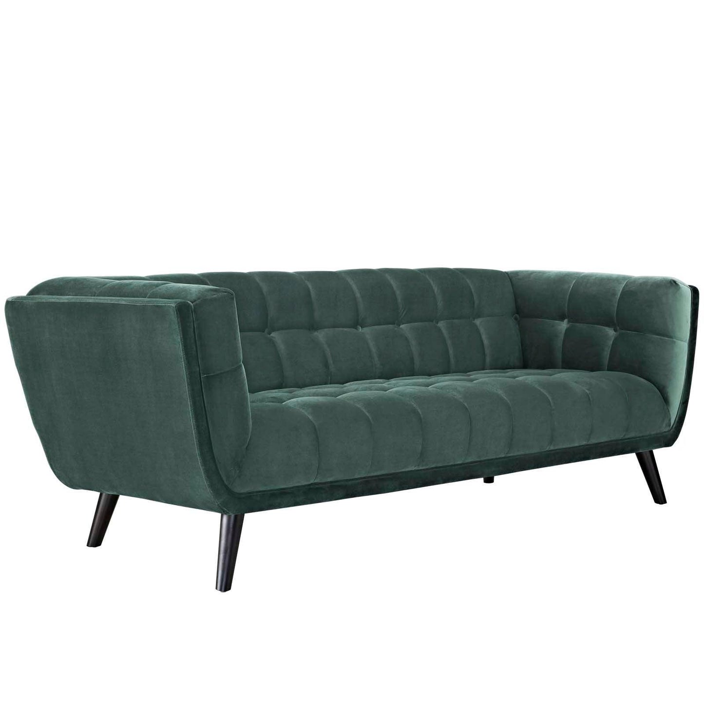 Modway Bestow 3 Piece Performance Velvet Sofa Loveseat and Armchair Set FredCo