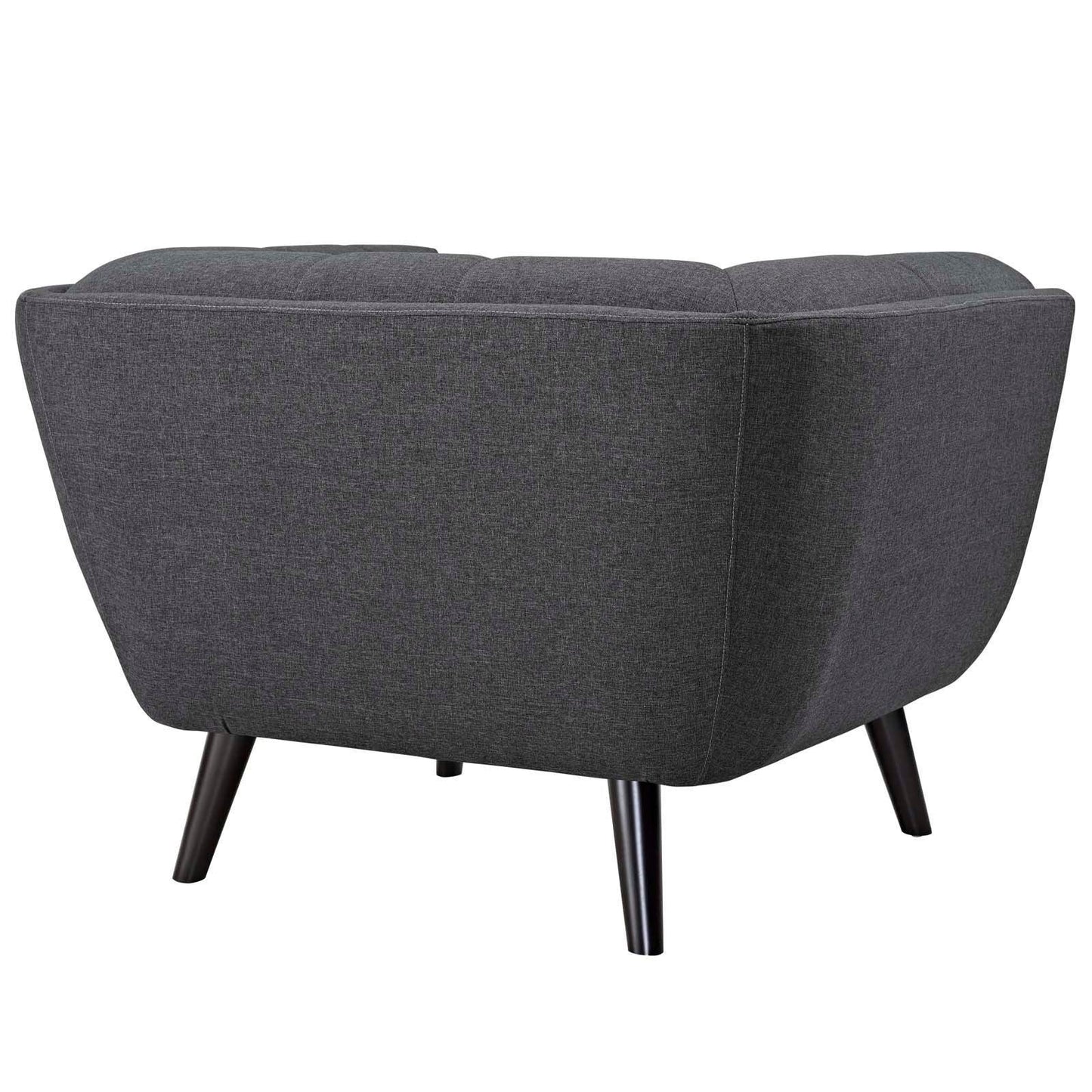 Modway Bestow 3 Piece Upholstered Fabric Sofa and Armchair Set FredCo