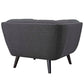 Modway Bestow 3 Piece Upholstered Fabric Sofa and Armchair Set FredCo