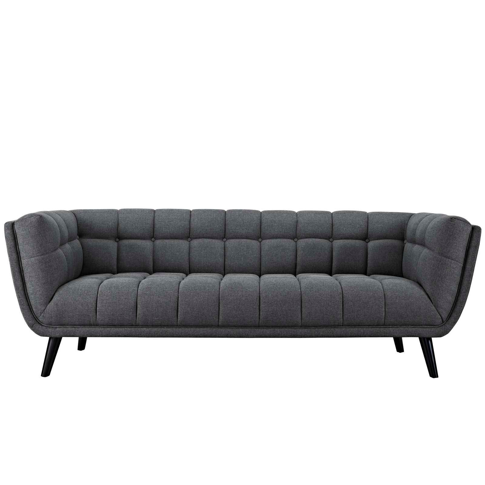 Modway Bestow 3 Piece Upholstered Fabric Sofa and Armchair Set FredCo