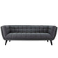 Modway Bestow 3 Piece Upholstered Fabric Sofa and Armchair Set FredCo