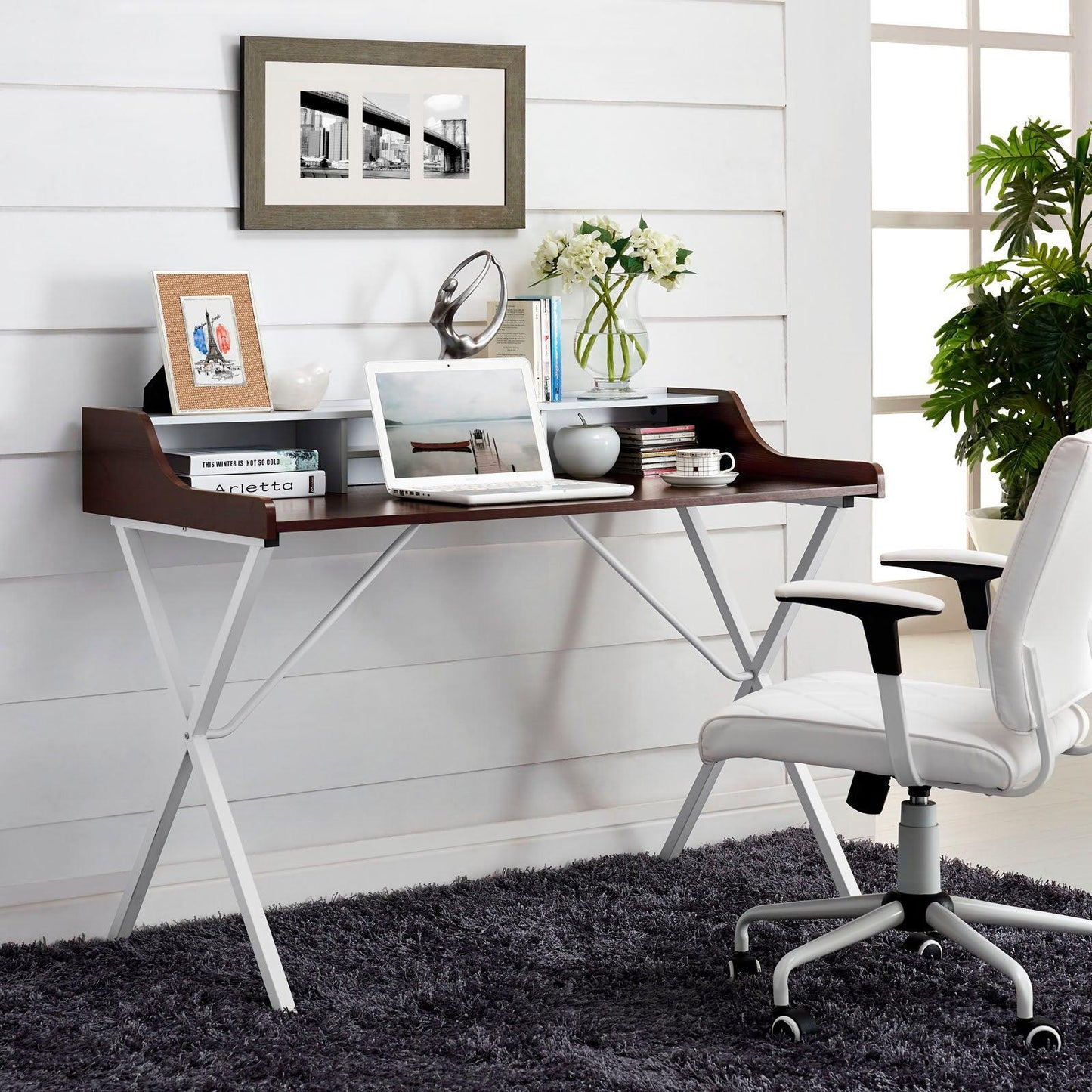 Modway Bin Office Desk FredCo