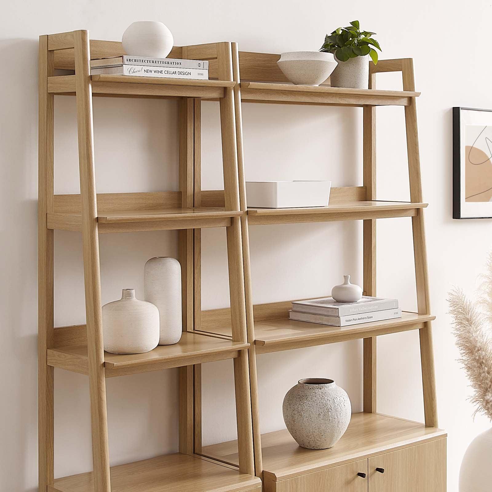 Modway Bixby Wood Bookshelves - Set of 2 FredCo