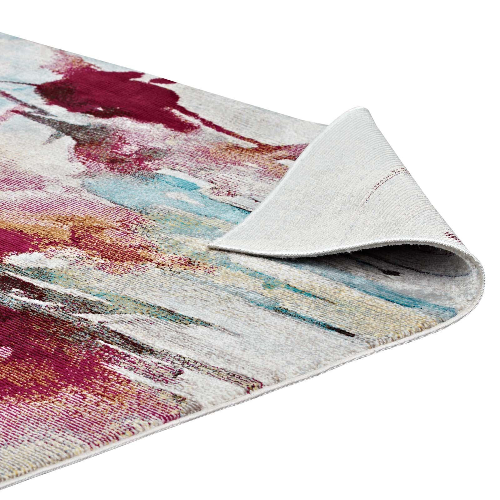 Modway Blume Abstract Floral Area Rug FredCo