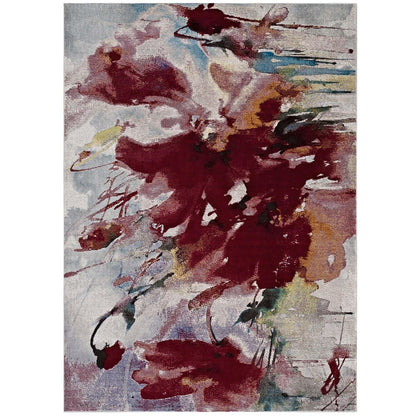 Modway Blume Abstract Floral Area Rug FredCo