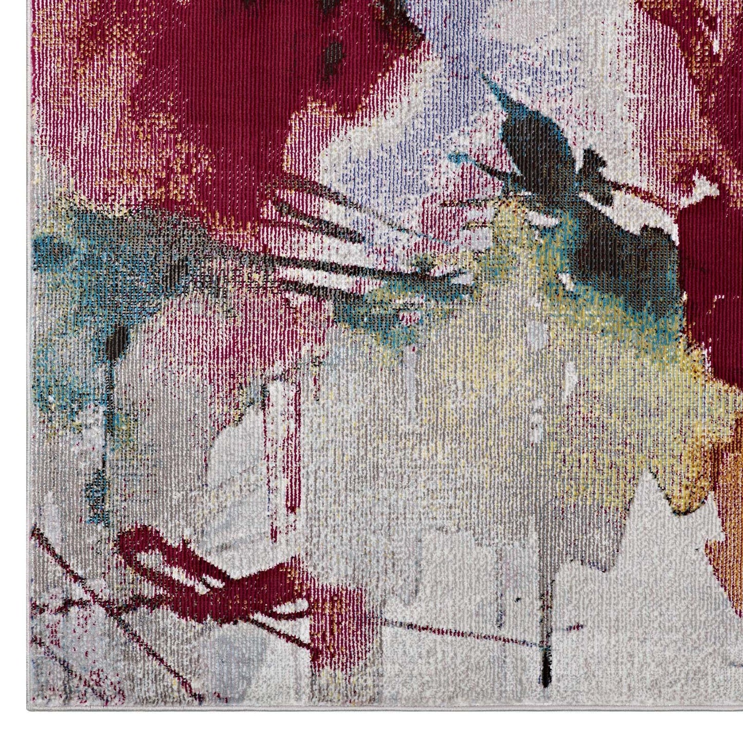 Modway Blume Abstract Floral Area Rug FredCo