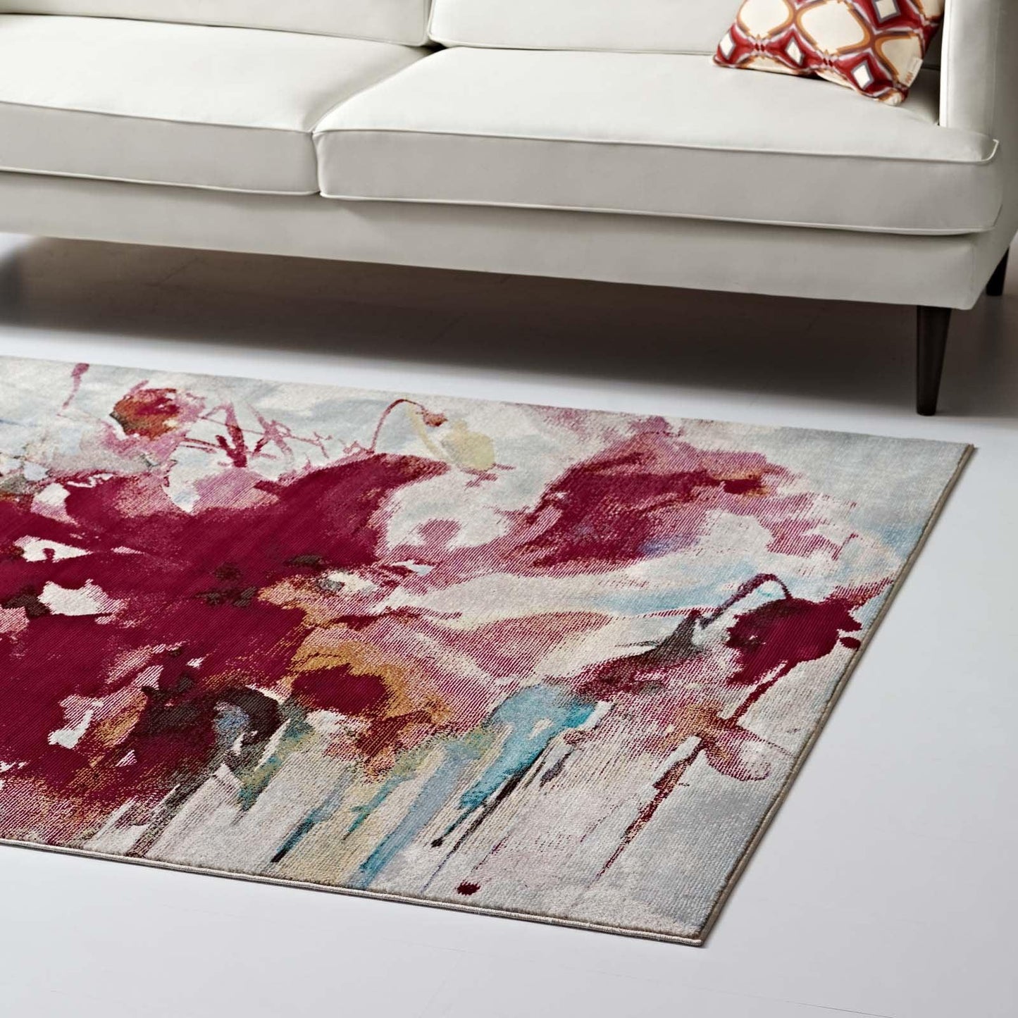 Modway Blume Abstract Floral Area Rug FredCo