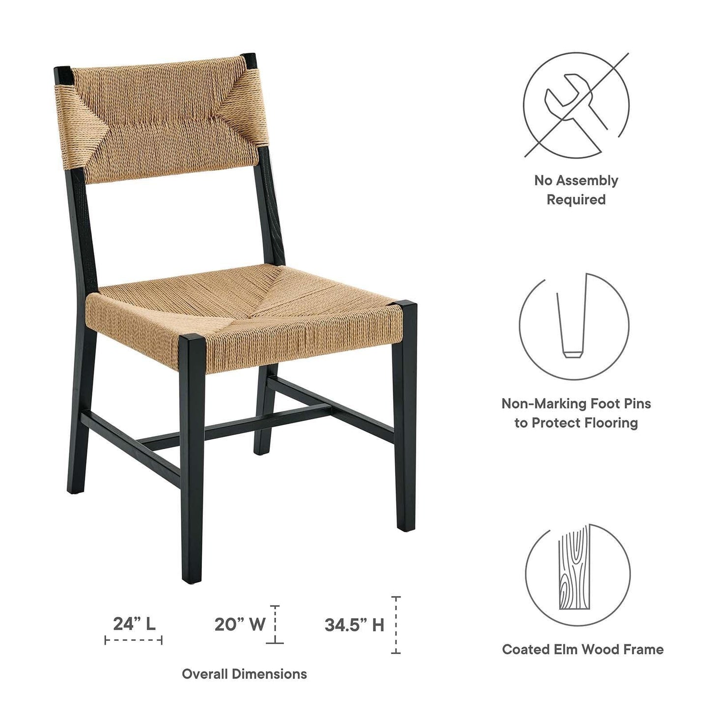 Modway Bodie Wood Dining Chair FredCo