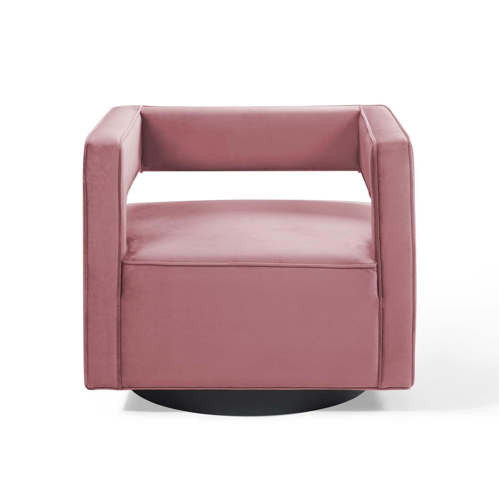 Modway Booth Performance Velvet Performance Velvet Swivel Armchair FredCo