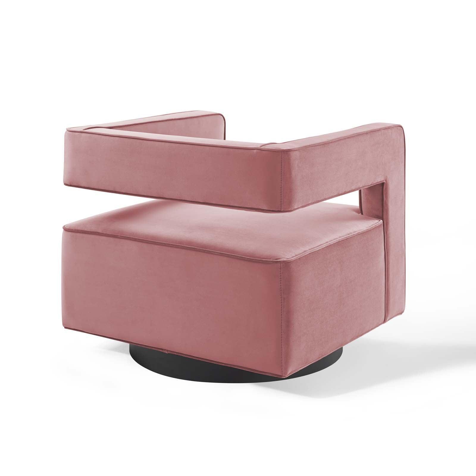 Modway Booth Performance Velvet Performance Velvet Swivel Armchair FredCo
